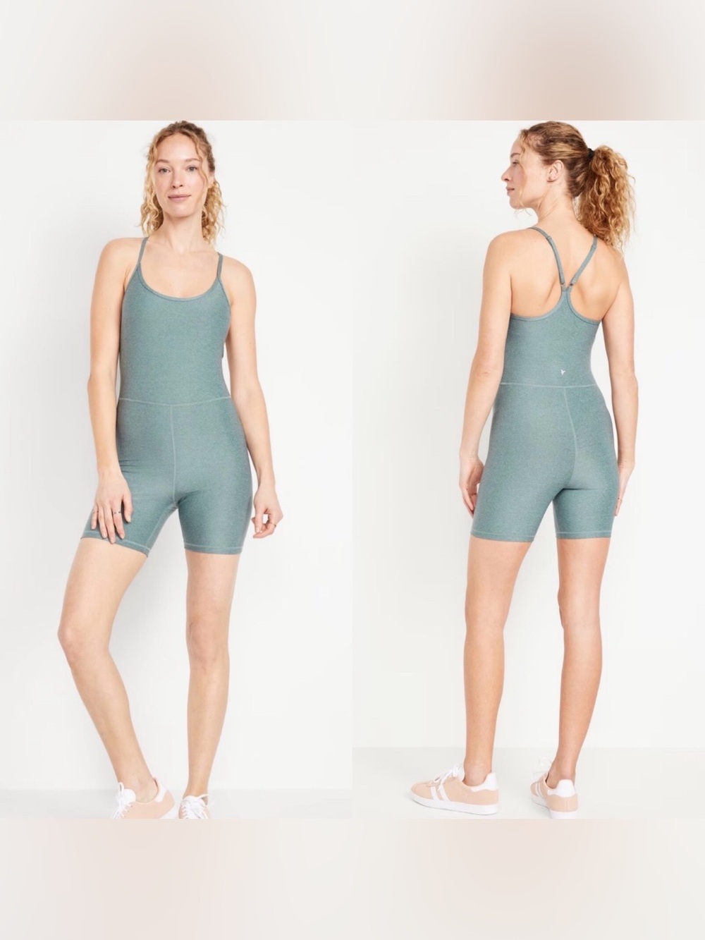 Old Navy Cloud+ Racerback Bodysuit Romper active 6-inch inseam size XL
